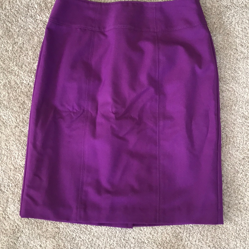 Purple pencil skirt